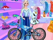 Elsa And Olaf Bike Decor