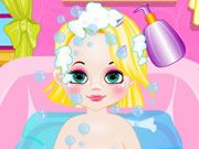 Baby Rapunzel Haircut And Bathing