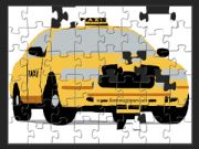 Cartoon Taxi Jigsaw