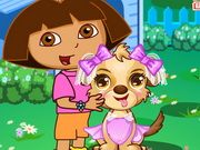 Dora Cute Puppy Caring