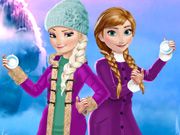 Elsa And Anna Winter Fun