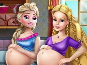 Elsa And Barbie Pregnant Bffs