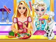 Elsa And Rapunzel Cooking Disaster