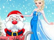 Elsa Helps Santa