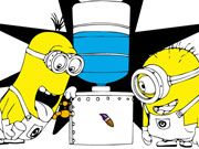 Minions Thirsty Coloring