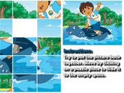 Sliding Puzzle: Go Diego Go