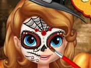 Sofia Halloween Face Art