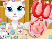 Talking Angela Foot Injury