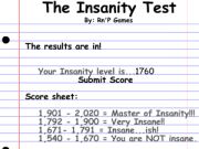 The Insanity Test